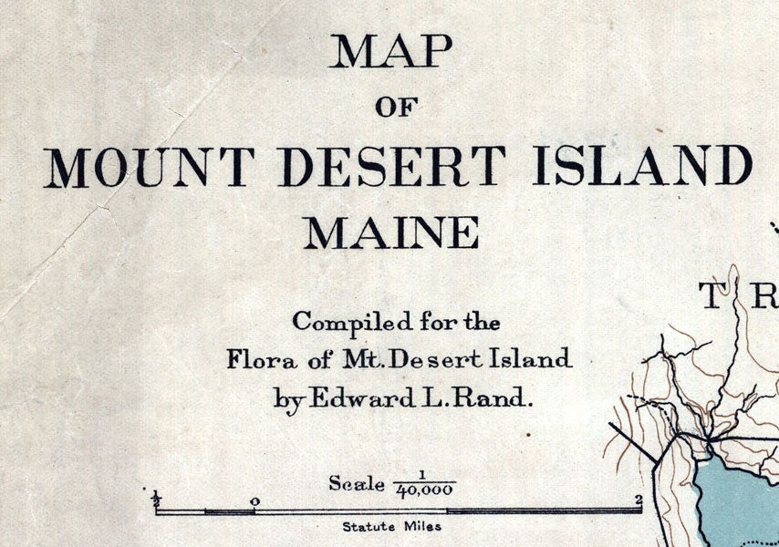 1893 Map of Mount Desert Island Maine