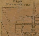 1856 Map of Washington County PA from actual surveys