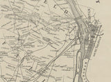 1850 Map of Bucks County Pa from Surveys Research Map Farm Names