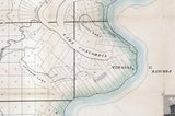 1860 Map of Concordia County (Parish) Louisiana