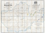 1860 Map of Washita Parish (County) Louisiana