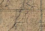 1896 Map of Morehouse Parish (County) Louisiana Bastrop