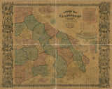 1856 Map of Washington County PA from actual surveys