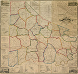 1861 Map of Washington County PA from actual surveys