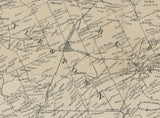 1850 Map of Bucks County Pa from Surveys Research Map Farm Names