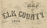 1855 Farm Line Map of Elk County PA Ridgeway Genealogy