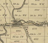 1855 Farm Line Map of Elk County PA Ridgeway Genealogy