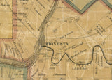 1857 Map of Venango County Pennsylvania