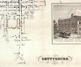 1858 Map of Adams County Pennsylvania Farm Names Genealogy