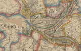 1862 Map of Allegheny County PA from actual surveys Pittsburgh