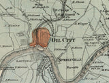 1865 Farm Line Map of Venango County PA