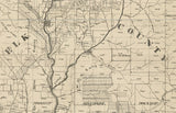 1878 Farm Line Map Part of Elk County and McKean County Pa