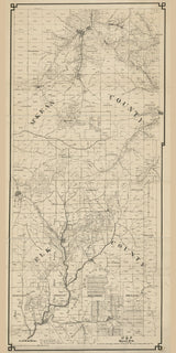 1878 Farm Line Map Part of Elk County and McKean County Pa