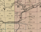 1855 Farm Line Map of Elk County PA Ridgeway Genealogy