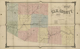 1855 Farm Line Map of Elk County PA Ridgeway Genealogy