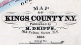1868 Map of Kings County New York
