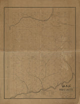 1864 Farm Line Map of Forest County Pennsylvania