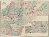 1865 Farm Line Map of Venango County PA