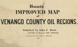 1865 Map of Venango County Pennsylvania Oil Regions