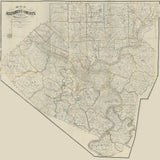 1883 Landowner Map of Allegheny County & Pittsburgh Pa