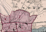 1873 Map of Hudson County New Jersey
