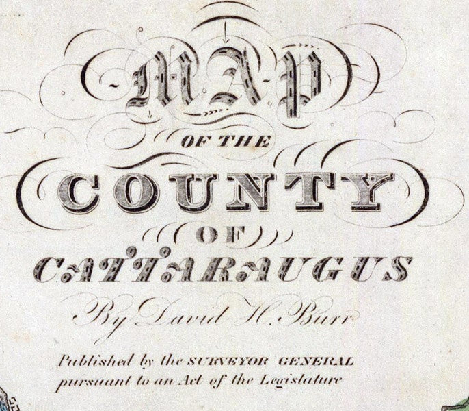 1829 Map of Cattaraugus County New York