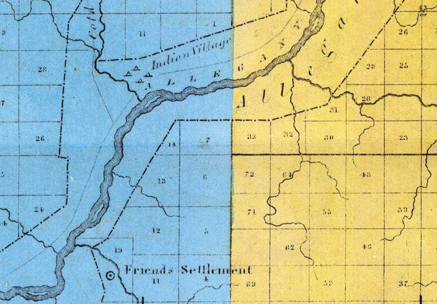 1829 Map of Cattaraugus County New York