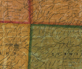 1858 Farm Line Map of Butler County Pa