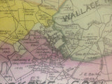 1905 Greene County Pa Farm and Coal Land Map