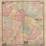1856 Map of Sullivan County NY from actual surveys Monticello