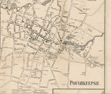 1858 Map of Dutchess County NY from actual surveys Poughkeepsie