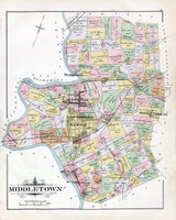 1891 Map of Middletown Township Bucks County Pennsylvania