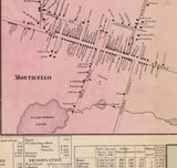 1856 Map of Sullivan County NY from actual surveys Monticello