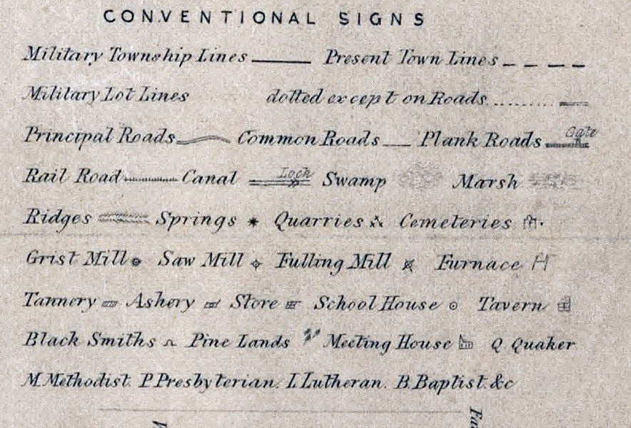 1850 Map of Seneca County New York
