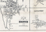 1855 Map of Chenango County New York from actual surveys Norwich