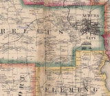 1859 Map of Cayuga & Seneca County New York