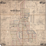 1859 Map of Cayuga & Seneca County New York