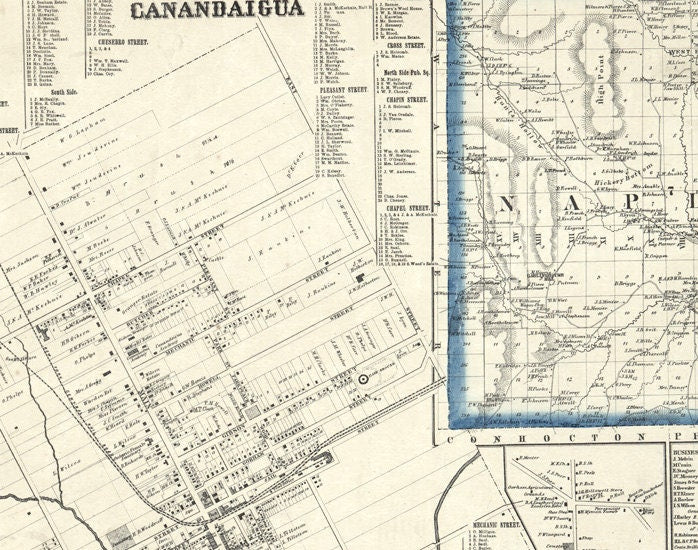 1859 Map of Ontario County New York