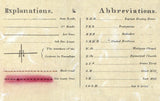 1849 Farm Line Map of Delaware County Ohio Scioto River