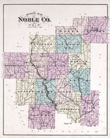 1876 Map of Noble County Ohio