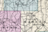 1876 Map of Noble County Ohio