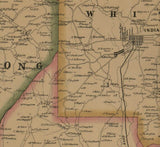 1856 Map of Indiana County Pa