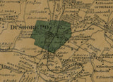 1872 Map of Sullivan County Pa from actual surveys Dushore Genealogy