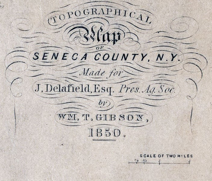 1850 Map of Seneca County New York