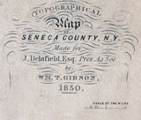 1850 Map of Seneca County New York