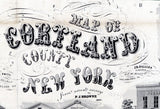 1855 Map of Cortland County New York from actual surveys