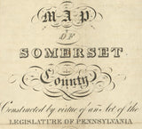 1830 Map of Somerset County Pa