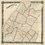 1860 Map of Somerset County Pa