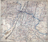 1864 Map of Loudoun Clarke Jefferson Berkeley County WV Montgomery Frederick