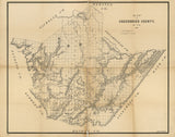 1887 Map of Greenbrier County West Virginia